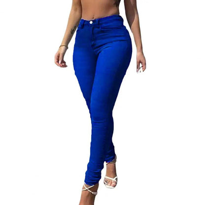 2022 Women’s High Waist Skinny Jeans - Elastic Pencil Pants - Buy Center