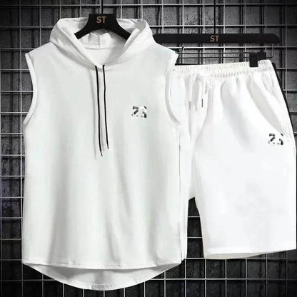 Men's Summer Casual Two Piece Set - T-Shirt & Shorts Twin Suit - Buy Center