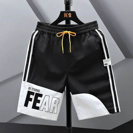 Men's Ice Silk Shorts - Casual Loose Fit with Pockets & Drawstring - Buy Center