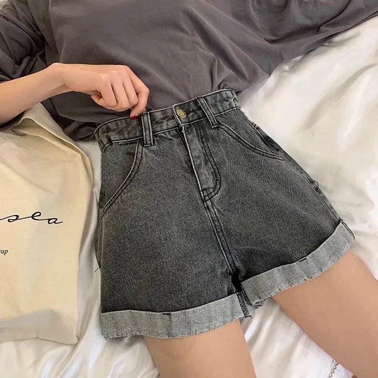 Trendy High Waist Denim Shorts for Women - Summer 2024 Style - Buy Center