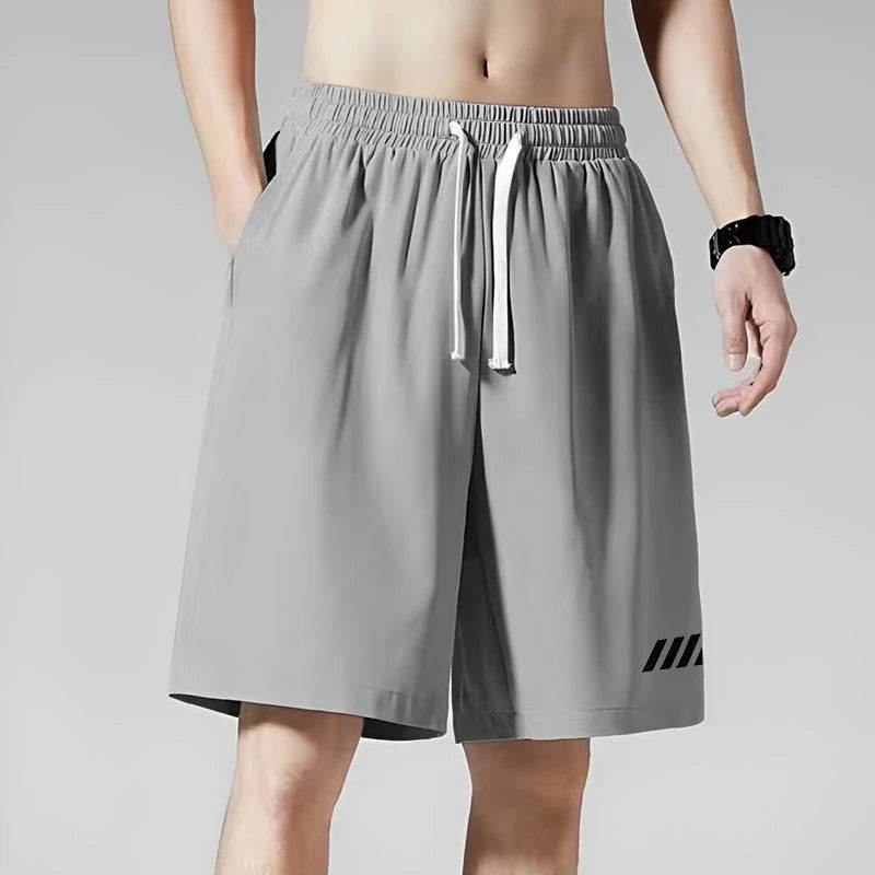 2024 Men's Summer Ice Silk Shorts - Quick Dry Casual Sportswear - Buy Center