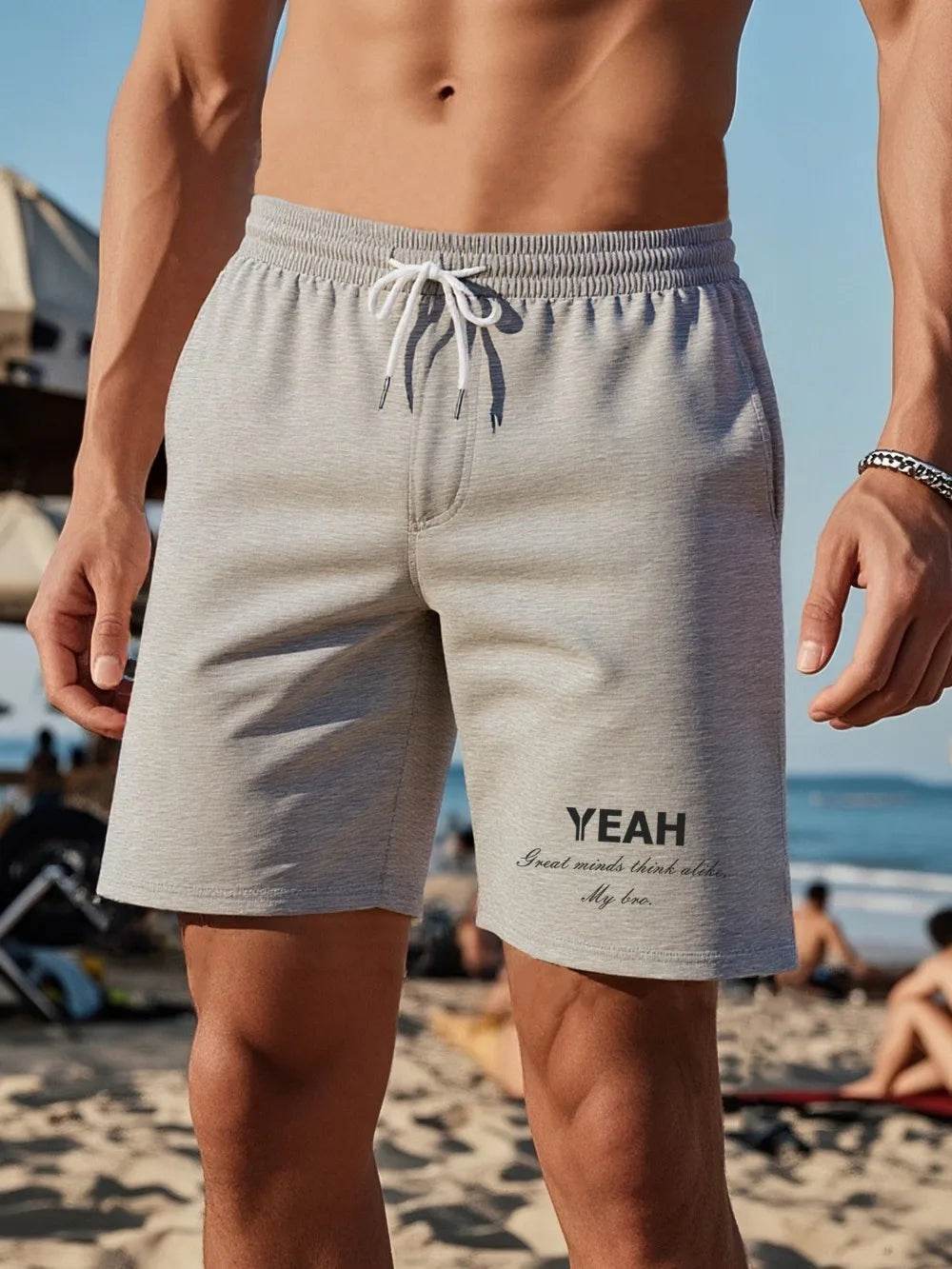 TOQUCL Men's Lightweight Fitness Shorts - Breathable Quick-Dry Casual Style - Buy Center