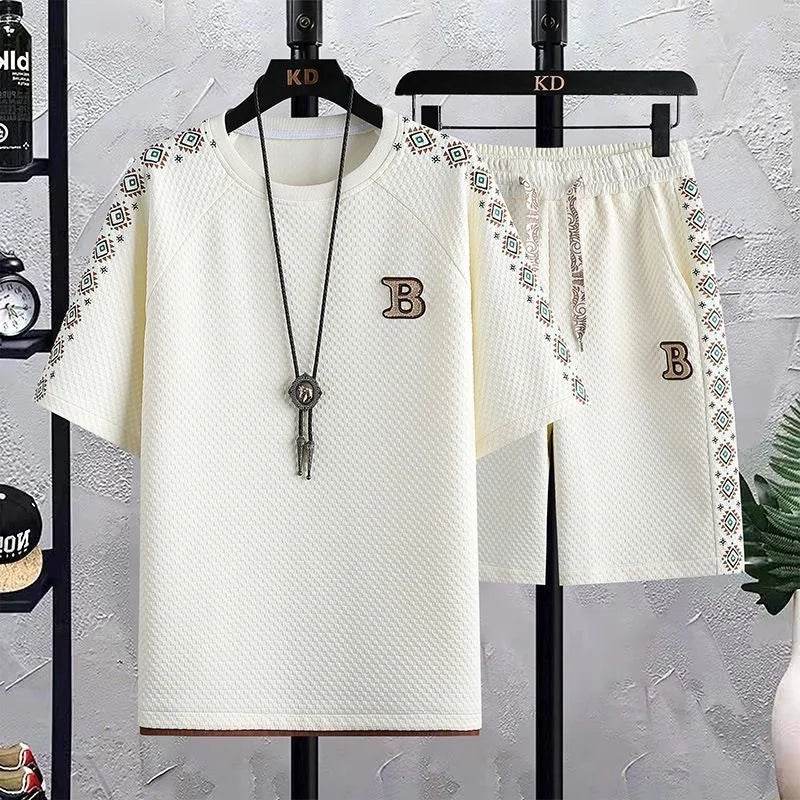 KOLMAKOV Men's Ice Silk Shorts Set - Summer Casual & Breathable - Buy Center