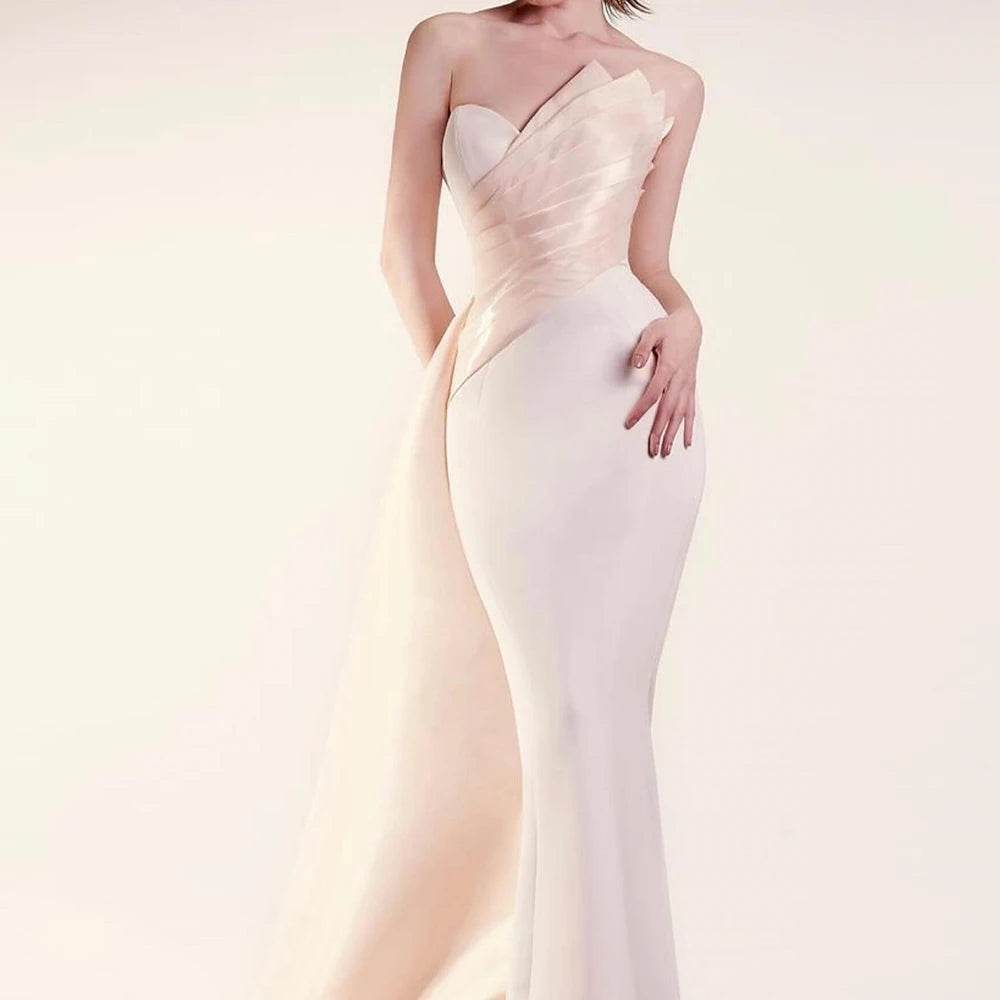High-Quality Customized Strapless Evening Dress - Floor Length - Buy Center