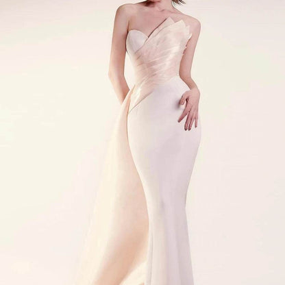 High-Quality Customized Strapless Evening Dress - Floor Length - Buy Center