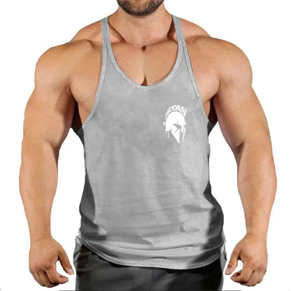 Men's Cotton Gym Singlet - V-Neck Bodybuilding Tank Top for Workouts - Buy Center