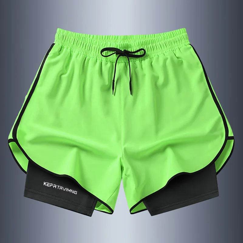 Men's Summer Casual Shorts - Anti-Exposure Double-Layer Running Pants - Buy Center