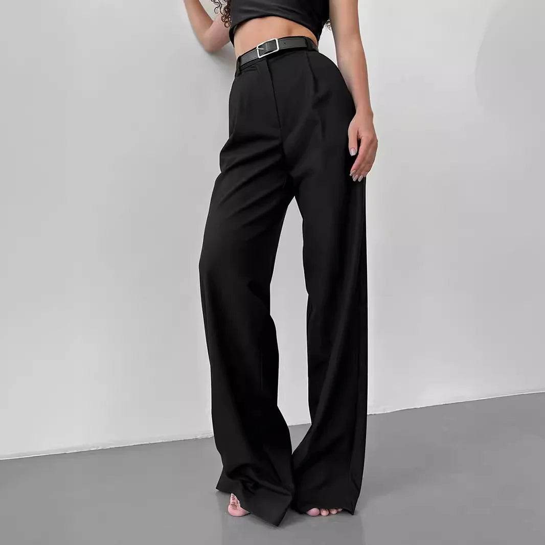 Anicenice Women's Loose Fit Straight Leg Pants - Casual Spring Style - Buy Center