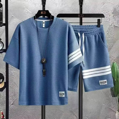 Trendy Men's Summer Sport Suit - Casual Short Sleeves Set - Buy Center