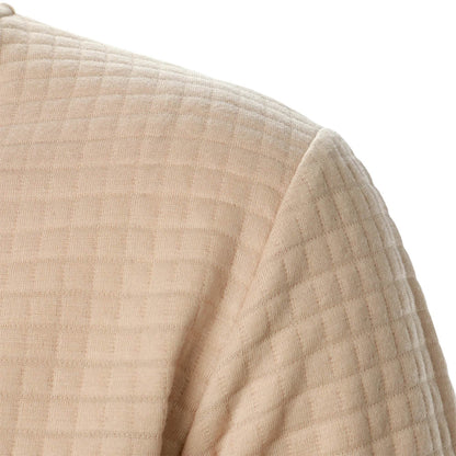 Men's Zipper Stand Collar Hoodie - Casual Plaid Cardigan Coat - Buy Center