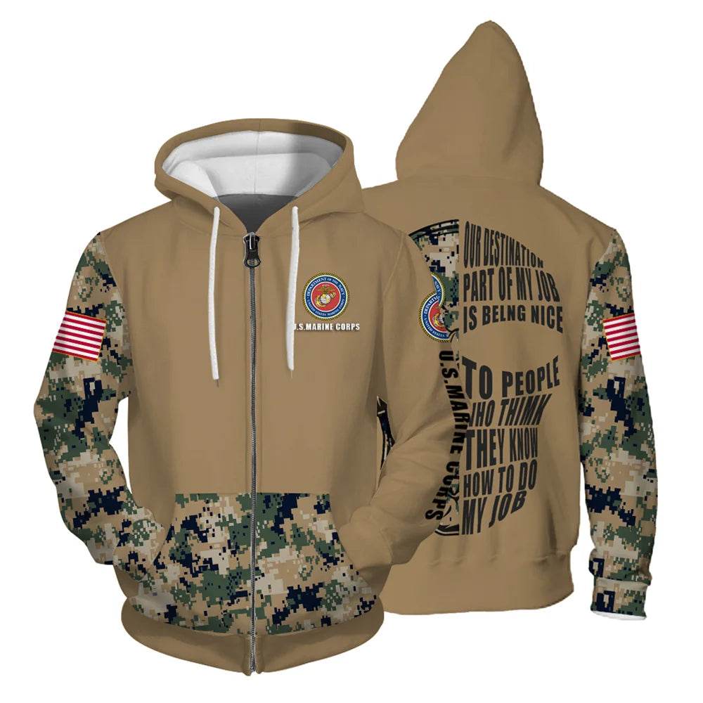 Autumn Hoodies for Men - Comfortable Skull Print Zip Sweatshirt - Buy Center