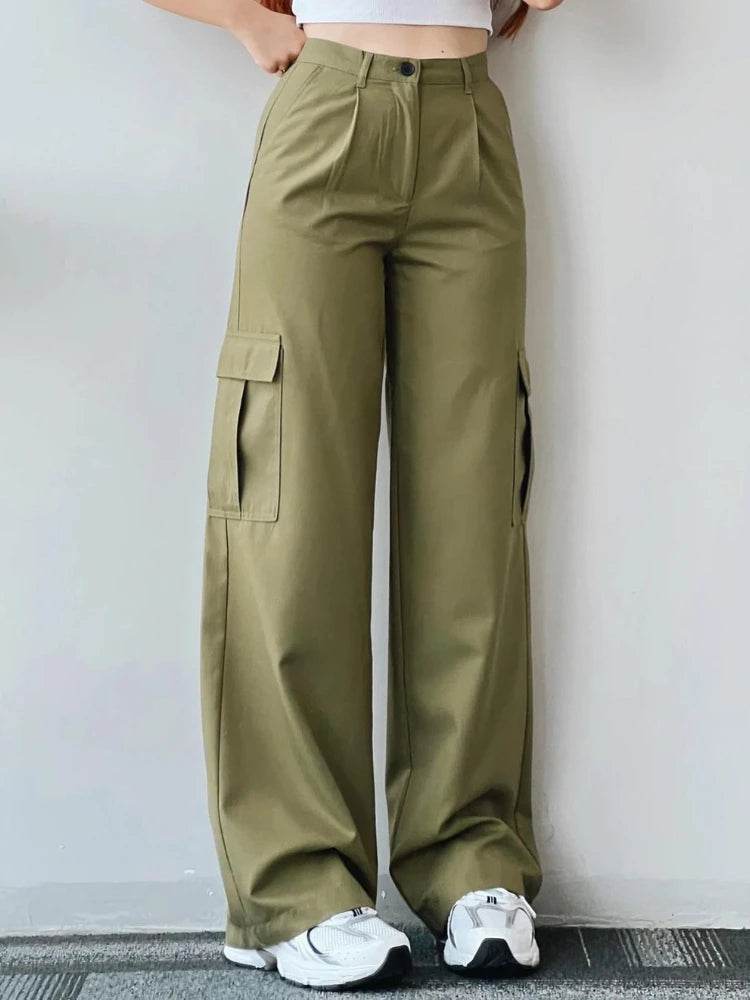 Y2K Women's Vintage Cargo Pants - Casual Techwear Streetwear Style - Buy Center