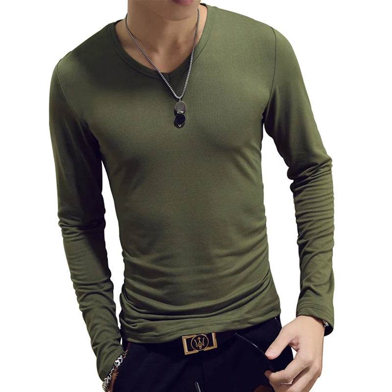 Bigsweety Men's Slim Fit Turtleneck Pullover - Casual Solid Color Top - Buy Center