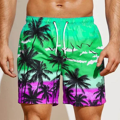 Men's 2024 Summer Casual Drawstring Shorts - Quick Dry & Stylish Prints - Buy Center