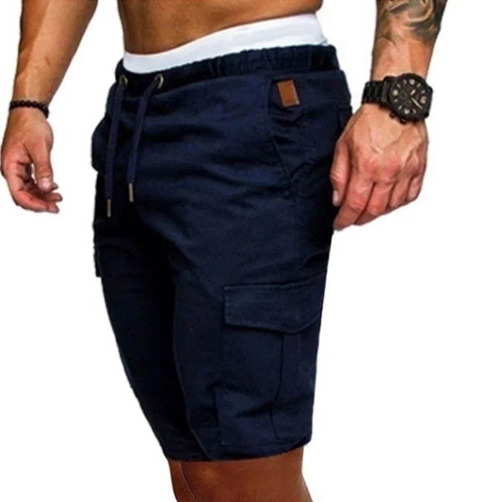 Men's Summer Sports Shorts - Casual Solid Color Active Wear for Running - Buy Center