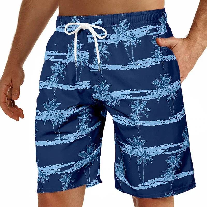 Men's 2024 Summer Casual Drawstring Shorts - Quick Dry & Stylish Prints - Buy Center