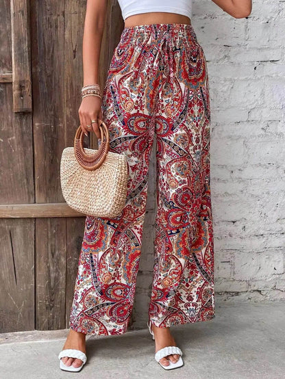 Vintage Tie Dye Wide-Leg Pants for Women - Casual Spring Style - Buy Center