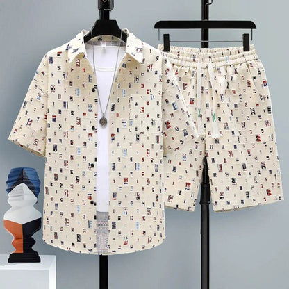 Men's Summer 2-Piece Tracksuit Set - Casual Oversized Streetwear - Buy Center