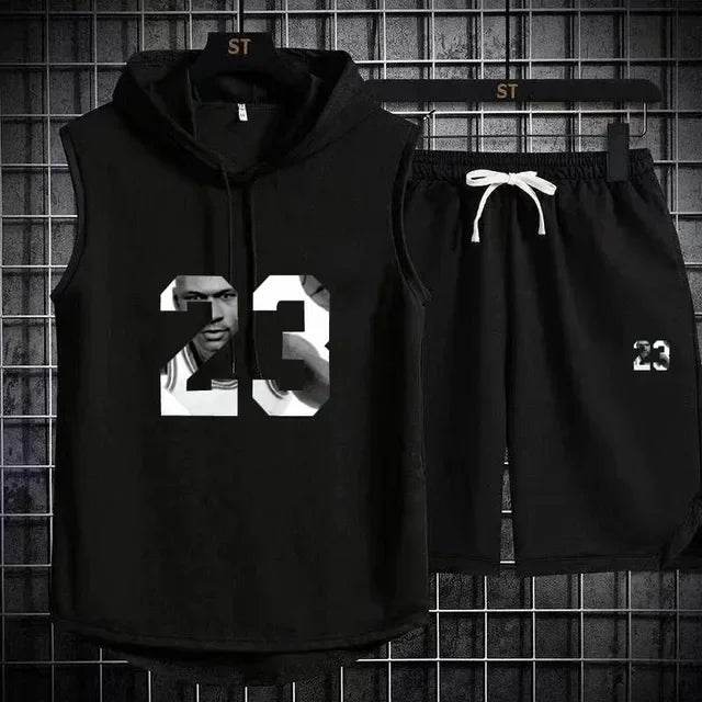 Men's Summer Casual Two Piece Set - T-Shirt & Shorts Twin Suit - Buy Center