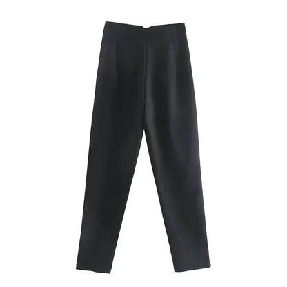 TRAF High Waist Women's Trousers - Office Wear & Casual Style - Buy Center