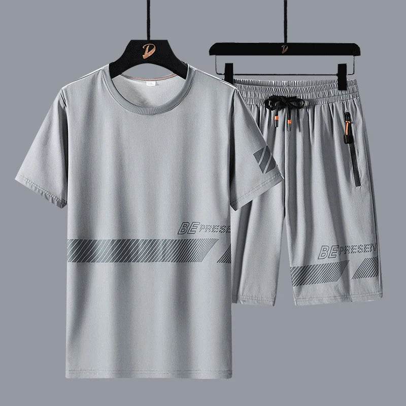 Summer Fashion Men’s T-Shirt & Shorts Set - Loose Fit Casual Wear - Buy Center