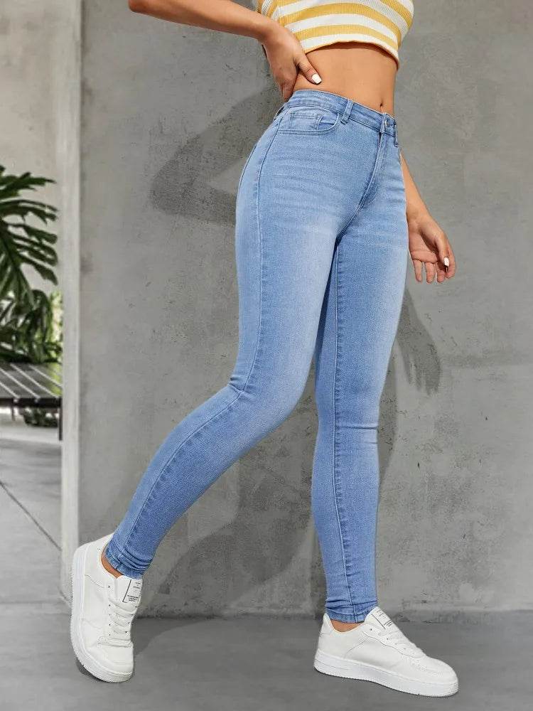 Stylish Blue All-Season Skinny Jeans for Women - Ankle Length Fit - Buy Center