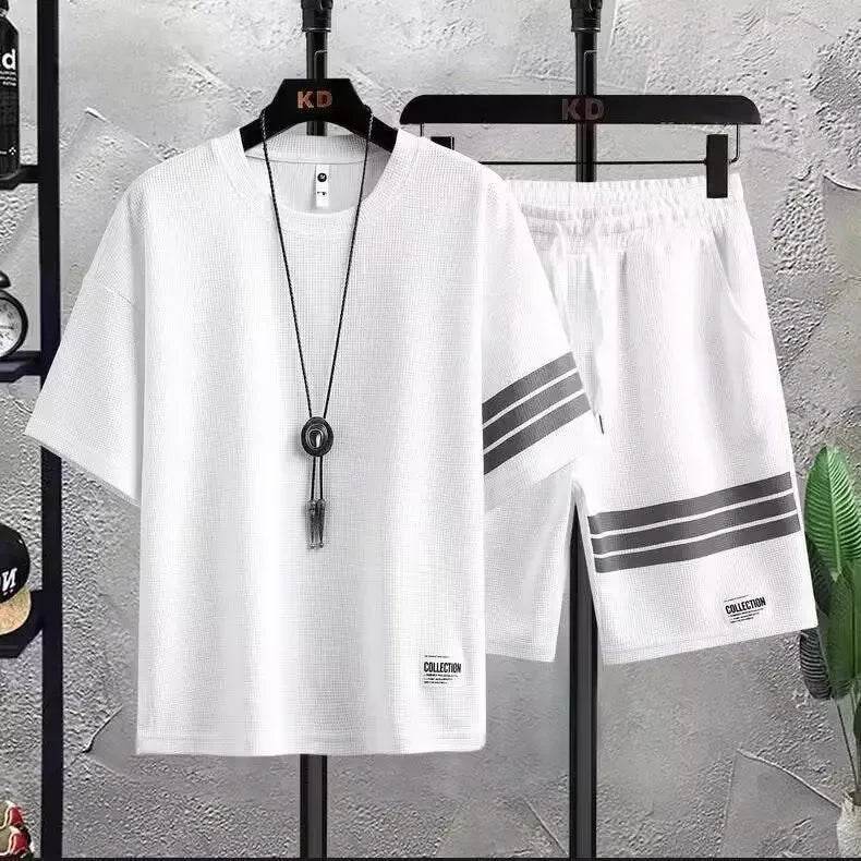 Trendy Men's Summer Sport Suit - Casual Short Sleeves Set - Buy Center