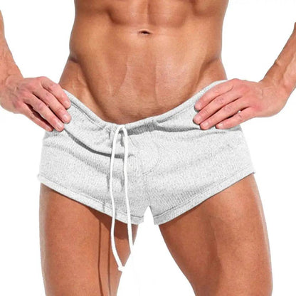 Men's Elastic Waist Sports Shorts - Adjustable Drawstring for Gym & Running - Buy Center