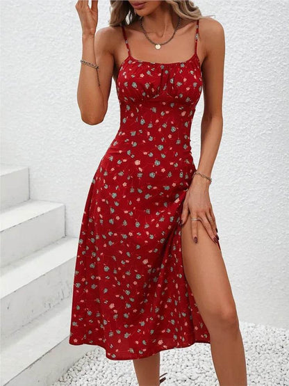 2024 Summer Polka Dot Midi Dress - Sexy Spaghetti Straps for Women - Buy Center