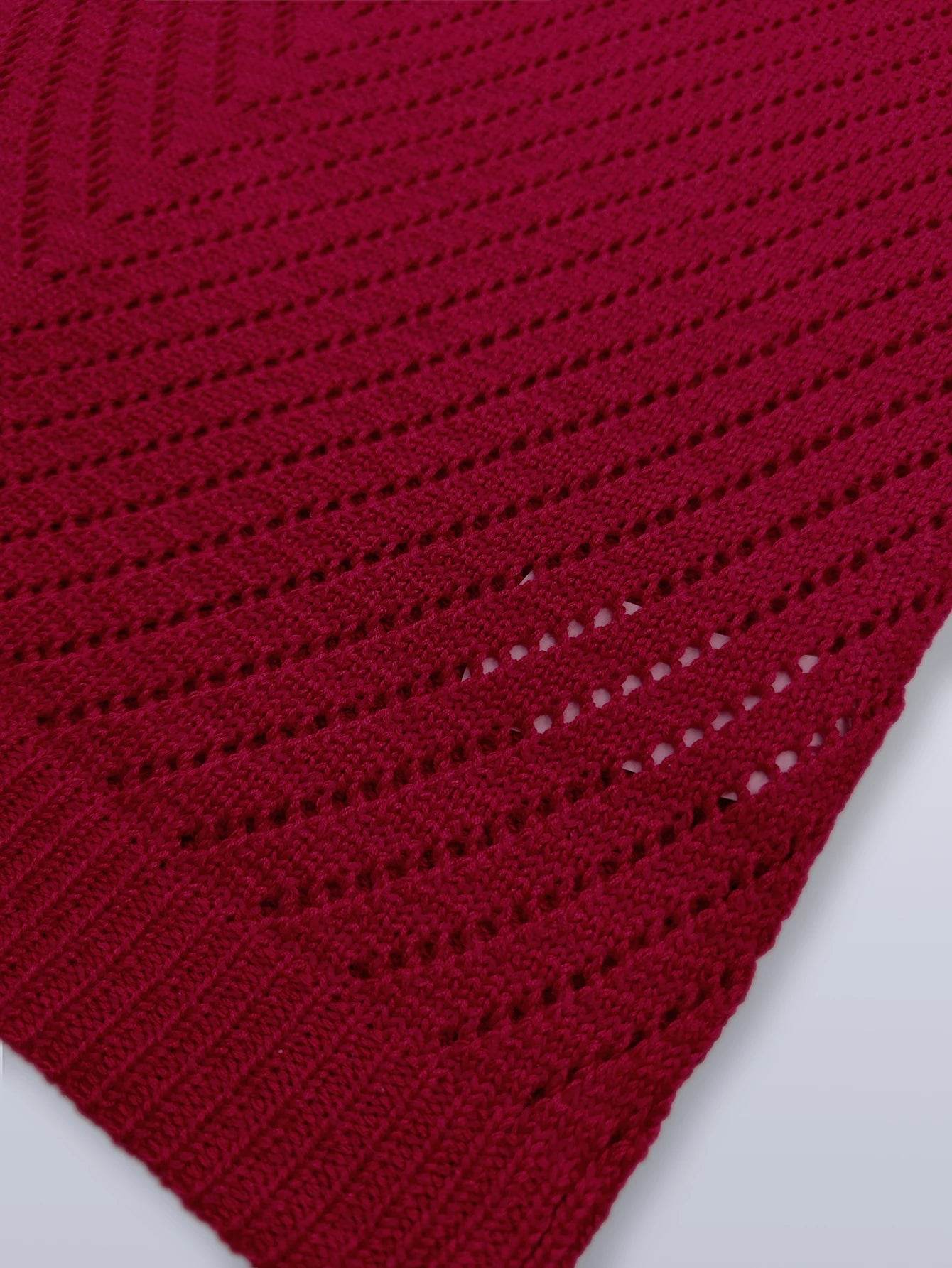 LUSMAY Women's Summer Casual Vest - V-neck Hollow Out Knit Top - Buy Center