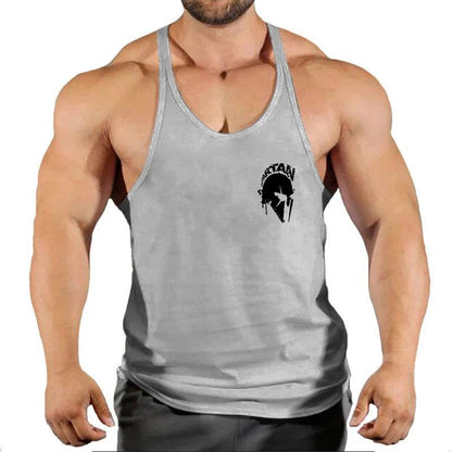 Men's Cotton Gym Singlet - V-Neck Bodybuilding Tank Top for Workouts - Buy Center