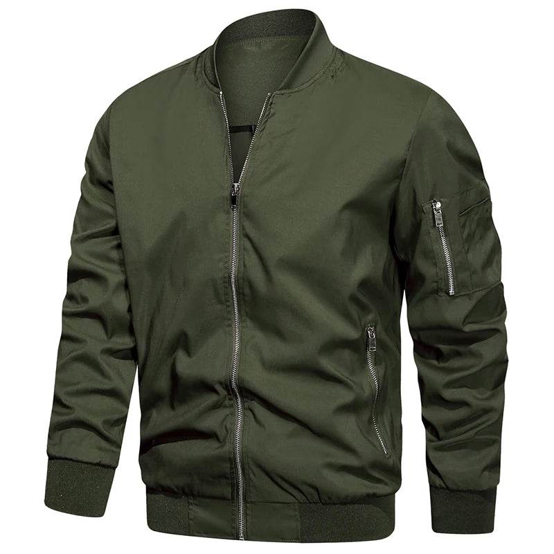 ReFire Gear Men's Lightweight Bomber Jacket - Casual Spring & Autumn Style - Buy Center