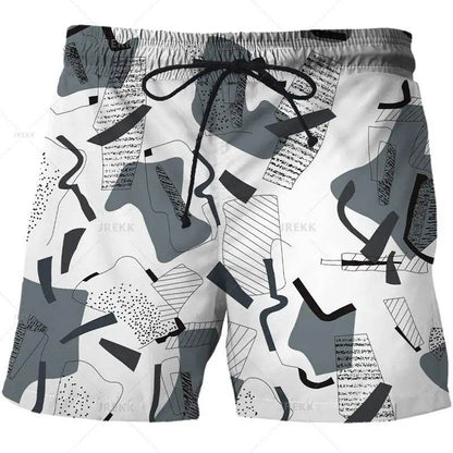 Luxurious 3D Printed Men’s Board Shorts - Hip Hop Beachwear for Summer - Buy Center