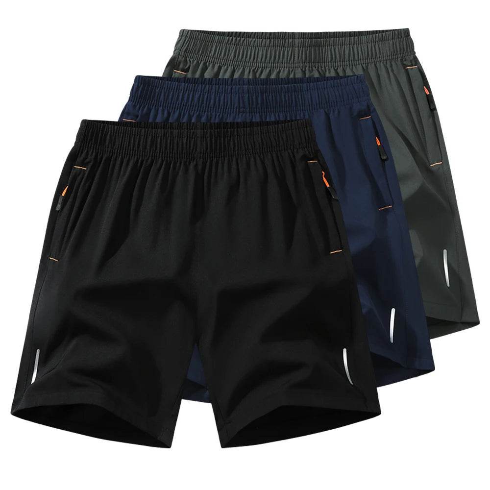Comfortable Men's Sports Shorts - Elastic Waist, Breathable Casual Wear - Buy Center