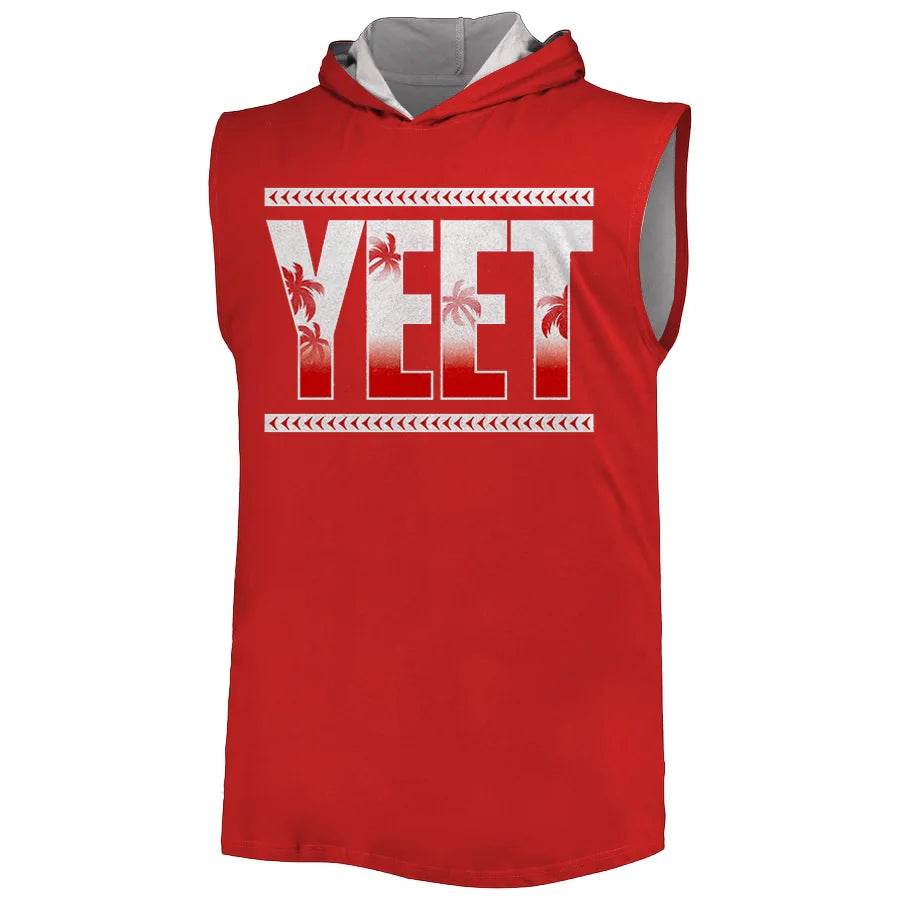 2025 Summer 3D Print Jey Uso Yeet Hooded Vest - Men's Fitness Top - Buy Center