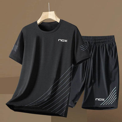 2024 Men's Tennis Sportswear Set - Short Sleeve Round Neck T-shirt - Buy Center