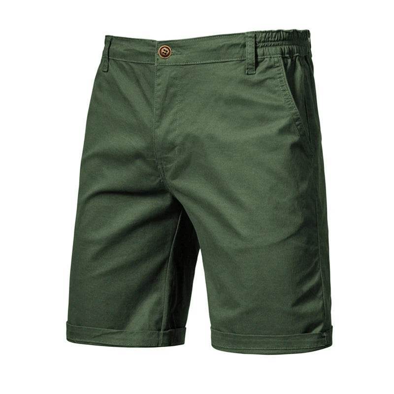 FANWEILIN Men's 100% Cotton Summer Cargo Shorts - Casual Bermuda Style - Buy Center