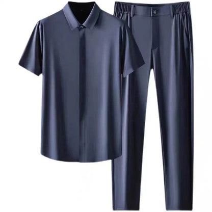 KOLMAKOV Men's Ice Silk Sports Suit - Casual Breathable Two-Piece Set - Buy Center