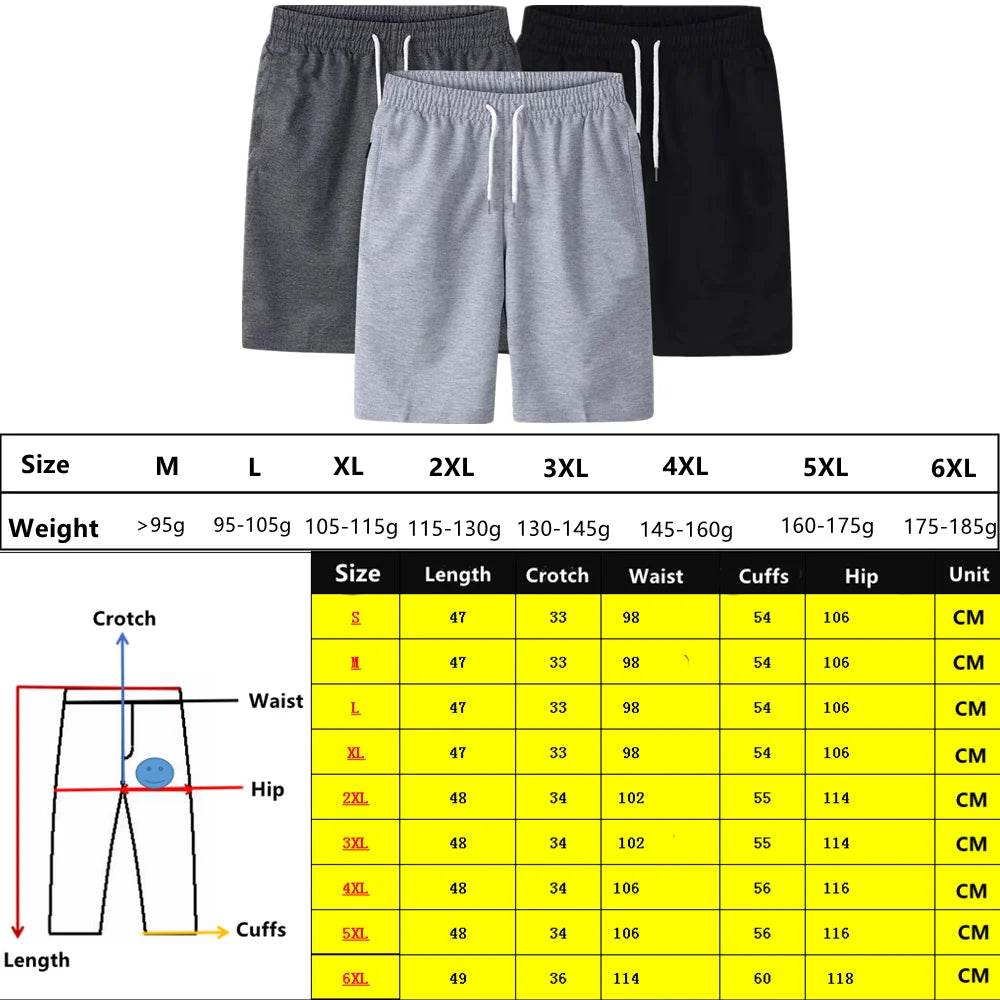 Men's Summer Casual Shorts - Breathable Cotton Beach Fitness Shorts - Buy Center