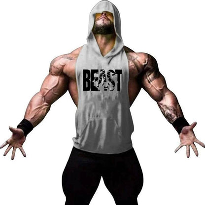 Men's Sleeveless Gym Top - Casual Bodybuilding Fitness Tank Shirt - Buy Center
