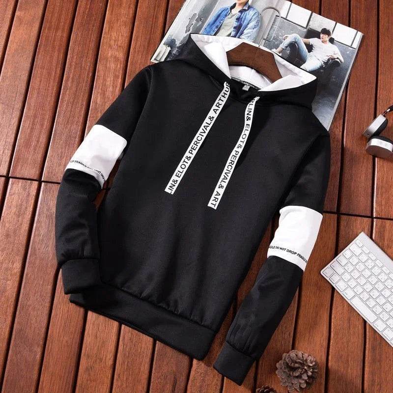 Men's Casual Long Sleeve Hoodie - Spring Hip Hop Pullover Sweatshirt - Buy Center