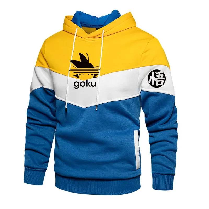 Goku Fleece Sweatshirt - Men's Hip Hop Hooded Pullover for Casual Wear - Buy Center