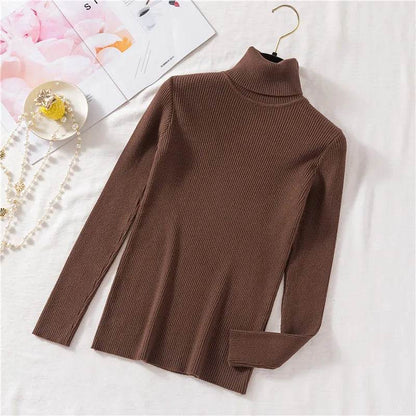 Women's Knitted Turtleneck Pullover - Autumn Winter Sweater - Buy Center