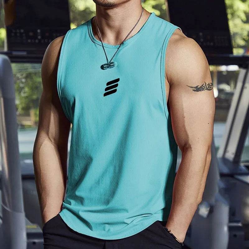 2024 Men's Quick Drying Cycling Vest - Elastic Fitness Tank Top - Buy Center
