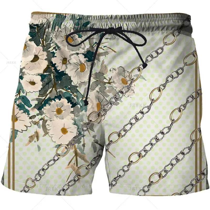 Luxurious 3D Printed Men’s Board Shorts - Hip Hop Beachwear for Summer - Buy Center