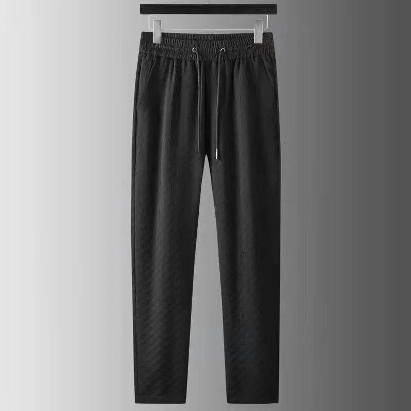 2024 Men's Casual Two-Piece Set - Short Sleeve Ice Silk Suit - Buy Center