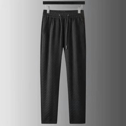 2024 Men's Casual Two-Piece Set - Short Sleeve Ice Silk Suit - Buy Center