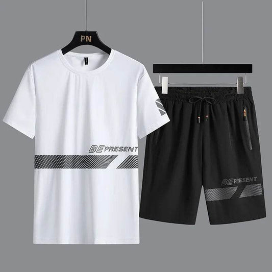 Summer Fashion Men’s T-Shirt & Shorts Set - Loose Fit Casual Wear - Buy Center