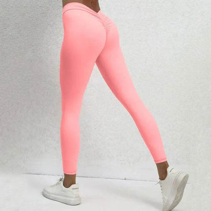 ZEEHOOH Active V Back Yoga Leggings - Sexy Body Sculpting Fit - Buy Center