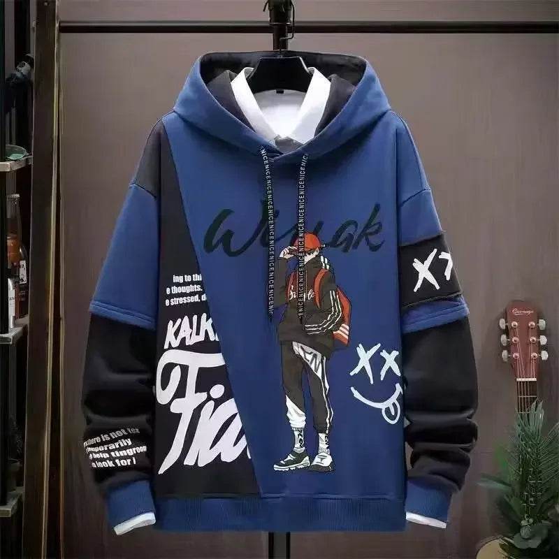 2024 Men's Graphic Hoodie - Casual Hip Hop Style for Streetwear Lovers - Buy Center